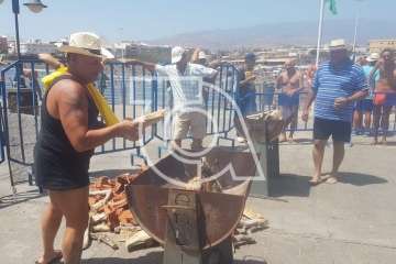 Melenara rememora el chinchorro y la varada del pescado (Foto TA)